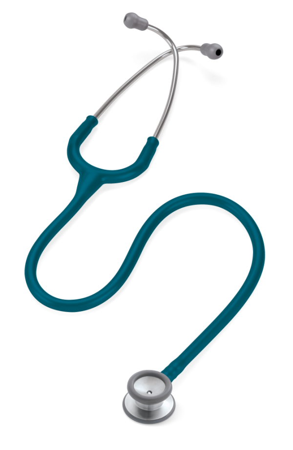 3M Littmann Classic II Pediatric stethoscope, standard finish chestpiece, Caribbean blue tube