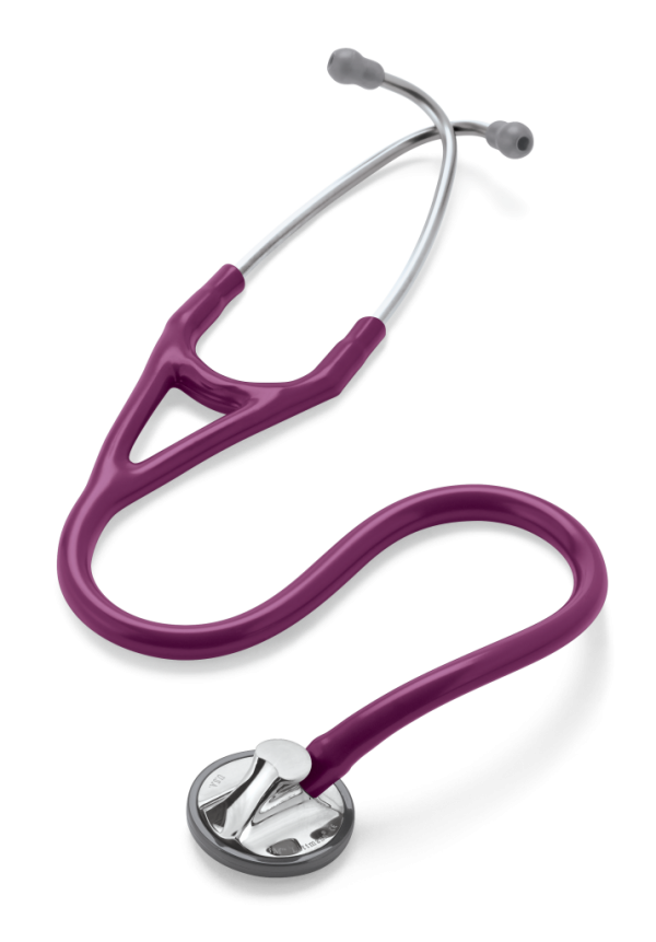 3M Littmann master cardiology stethoscope, standard finish chestpiece, plum tube